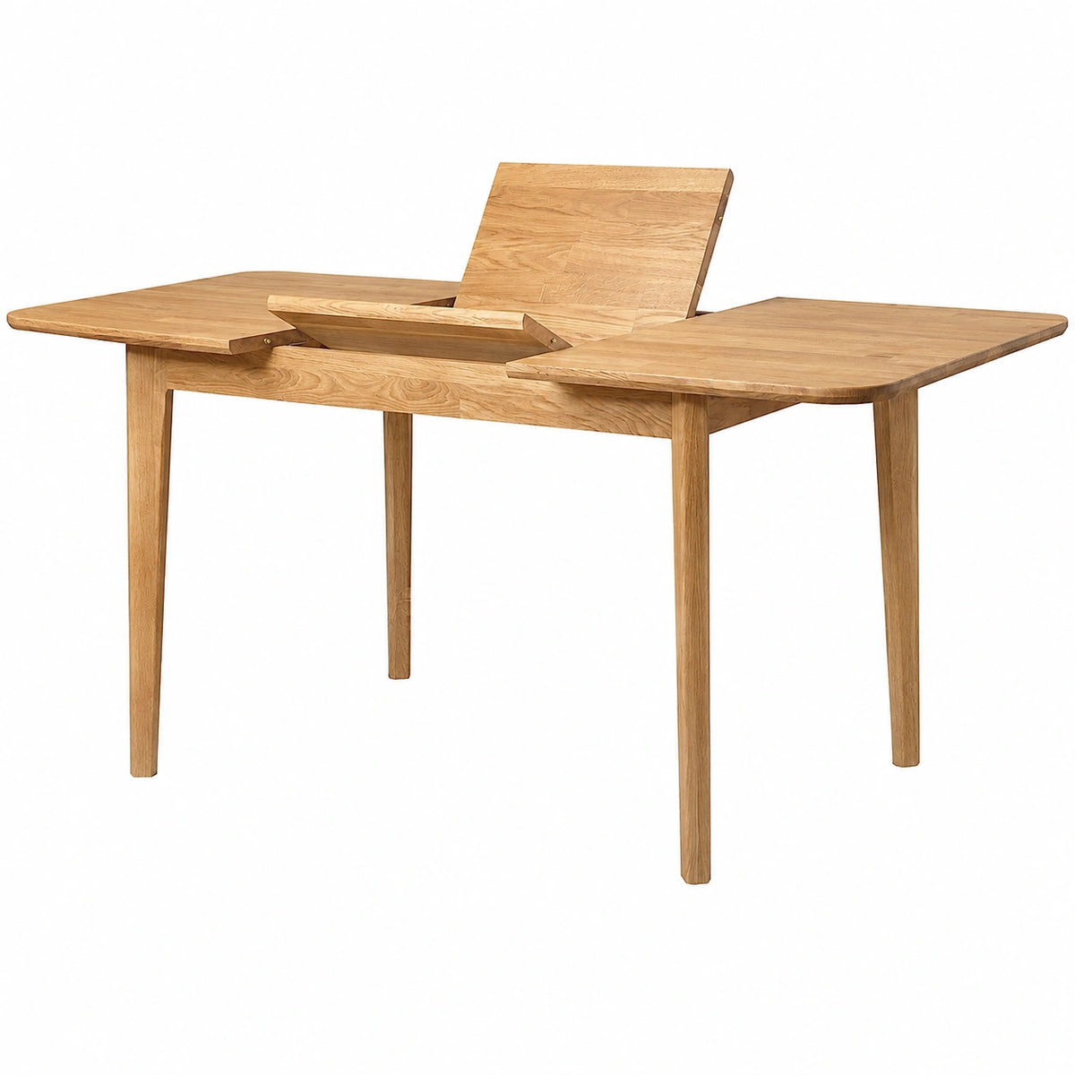 Table à manger, extensible, en bois massif et chêne, 8 places, 160 x 80 x 75 cm, pour la salle à manger