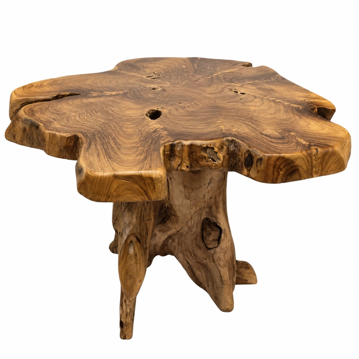 Table basse, en bois massif, pour le salon