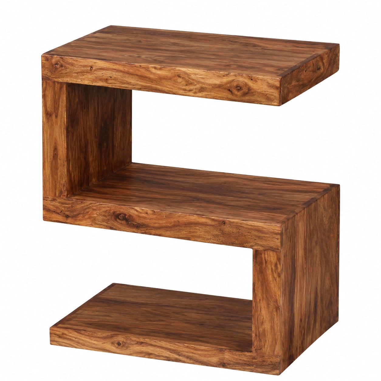 Table basse, en bois massif, 44 x 60 x 30 cm, pour le salon